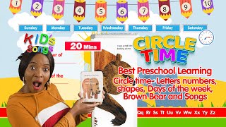 Circle time- letters numbers, shapes, days of the week,Brown Bear and songs screenshot 2