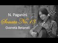 Niccolò Paganini Sonata No.13 C Major performed by Gvaneta Betaneli #guitarcover #classicalguitar