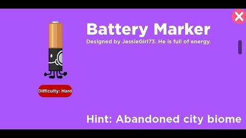 How To Find Battery Marker |Roblox Find The Markers