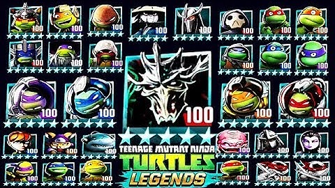 🐢ALL 81 PLATINUM LEVEL 100 CHARACTERS (TMNT LEGENDS)