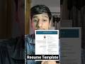 Resume Template #resume #tech #sde #coding #coding #buildinpublic