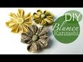 DIY Blumen-Kanzashi - Blumen aus Stoff