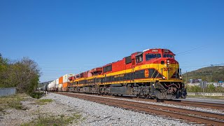 4/10/2022: NS East End District: KCS SD70MAC #3905 leads NS 220
