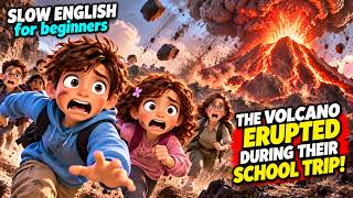 The Volcano Started Erupting During Their School Trip! 🌋🏫😱 | Easy English Listening (A2) The Volcano Started Erupting During Their School Trip! 🌋🏫😱 | Easy English Listening (A2)