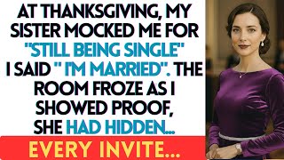 At Thanksgiving, My Sister Mocked Me For “Still Being Single ” I Said.....