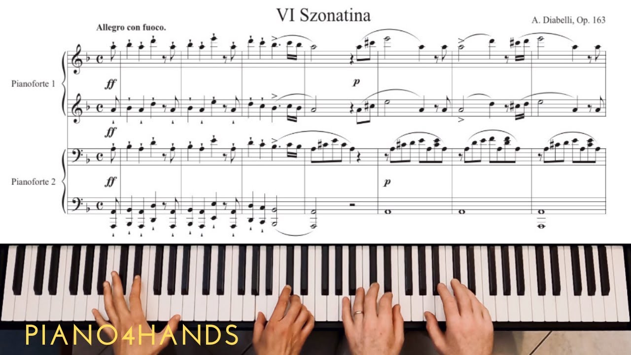 A. Diabelli - Sonatina No.6 in D minor op. 163 (Piano 4 Hands)