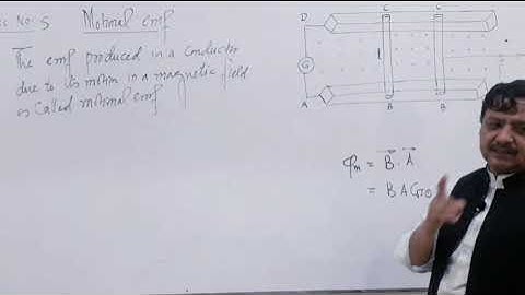 Second year|Chapter-14|Lec.No.5|Motional emf|by Dr Mateen ICP
