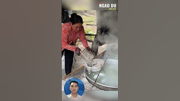 Cách thu hoạch và làm đường thốt nốt ở An Giang #shorts