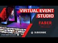 Virtual event studio with interactive live audience