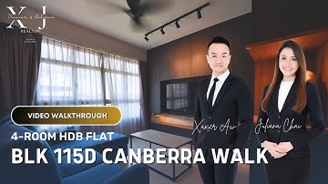 Eastlace @ Canberra Walk: 4 Room HDB Home Tour | High Floor, Well Renovated Unit