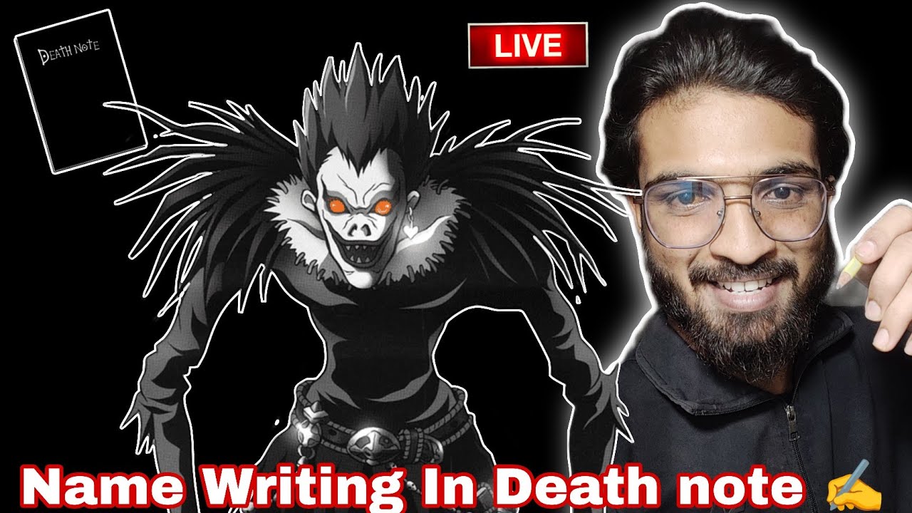 Writing In Death Note Name Writing in Death Note LIve. - YouTube