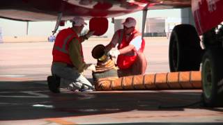 Southwest Pilots join Denver Ramp Agents and help out on the Ramp