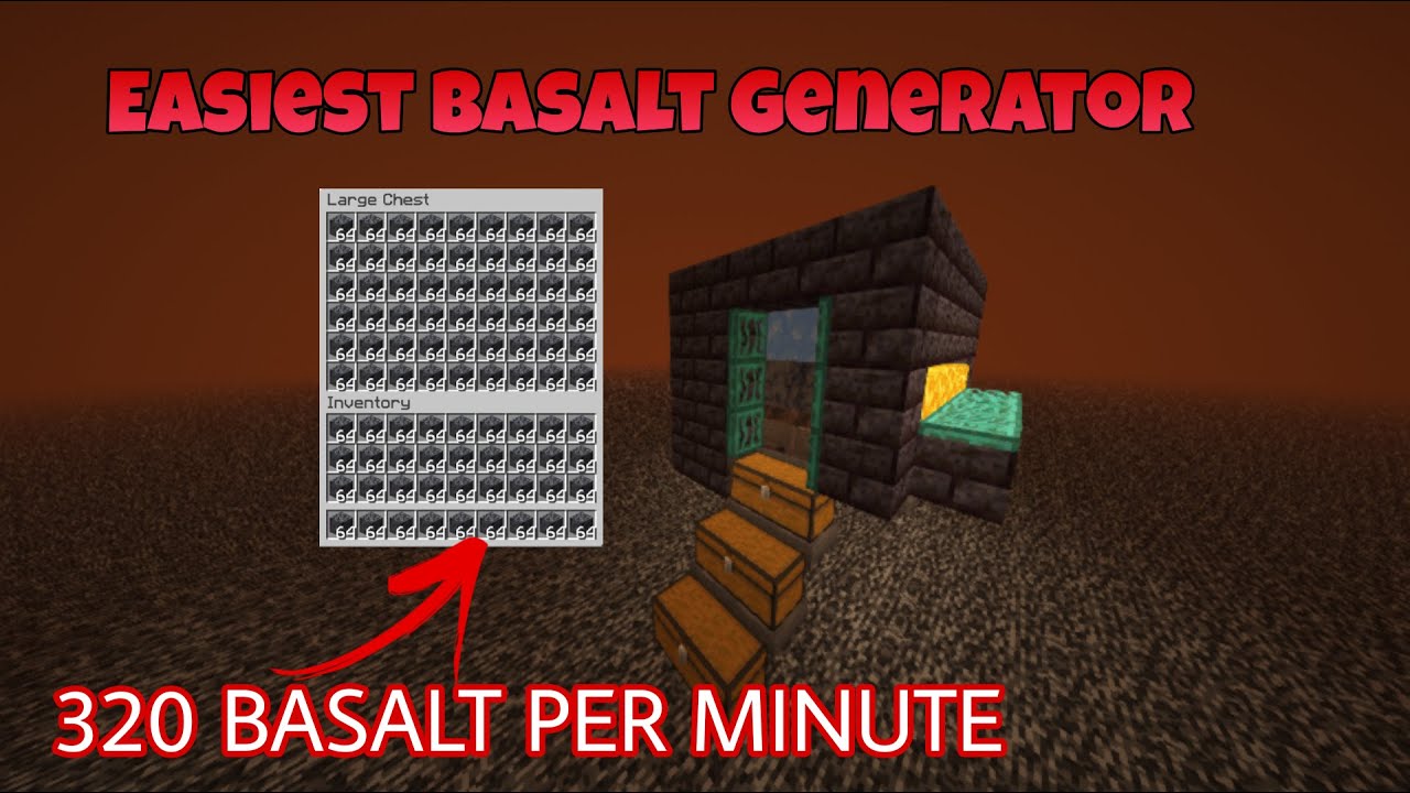 Best Double Basalt Farm | No Redstone clocks needed | Minecraft Java
