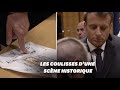 Macron  notredame les images indites du prsident pendant lincendie