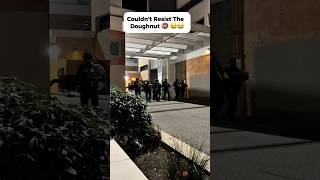 Officers couldn’t resist the doughnuts 🍩 🤣 #shorts