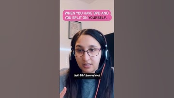You have #BPD and you split on yourself…😢