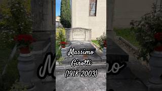 Massimo Girotti (1918-2003) Attore. Tomba di famiglia. Cimitero monumentale del Verano di Roma.