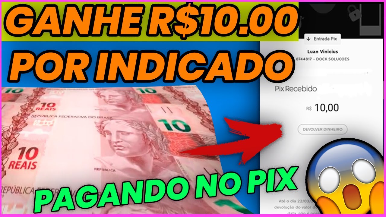 APP PAGANDO R$10.00 NO PIX SÓ CADASTRO #ganhadinheiro #luanvinicius