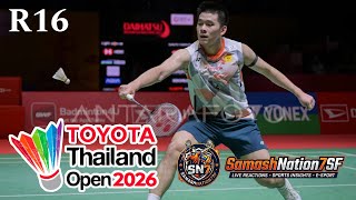 🔴Live. H2H - R16 - Moh. Zaki UBAIDILLAH (INA) vs (KOR) JEON Hy - Thailand Open 2026 Live. Reactions🏸