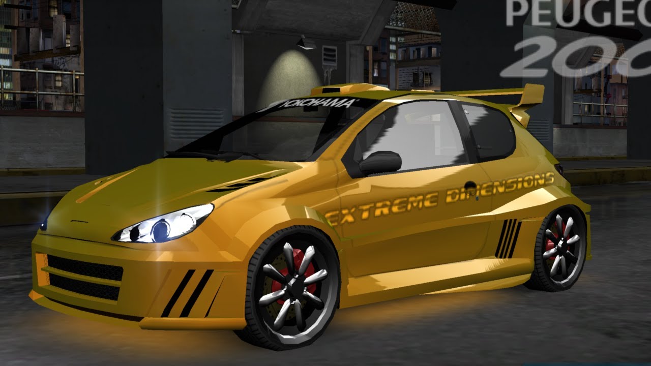 Need for Speed: Underground - Peugeot 206 - Car Build - YouTube