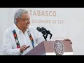 A la baja, delitos de alto impacto en Tabasco. Conferencia presidente AMLO