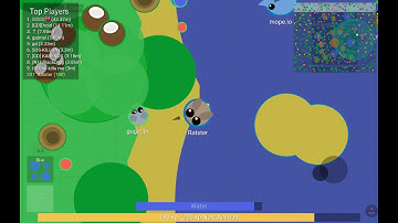 Mope.io gameplay with someone talking to me