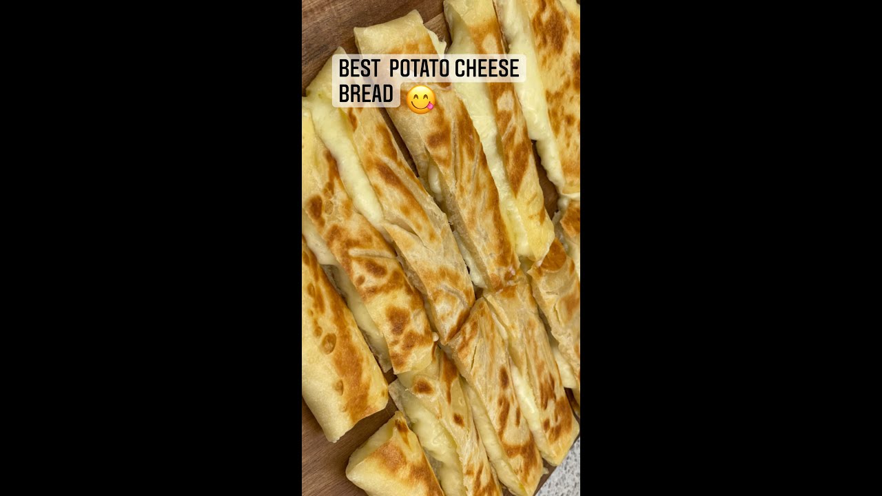 Potato and cheese bread baked in frying pan, no oven no egg easy to