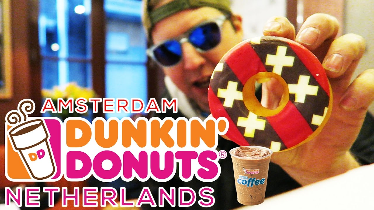 ☕Dunkin' Donuts Netherlands Amsterdam Premier Iced Macchiato Coffee