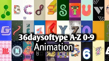 36days_ot_type New collection. 0-1,A-Z 3D alphabet creation || NH motion