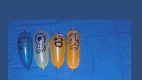 making slime with funny balloons-satisfying slime video 68