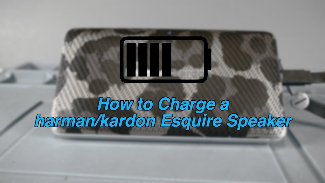 How to charge a harman/kardon Esquire Bluetooth Speaker YouTube