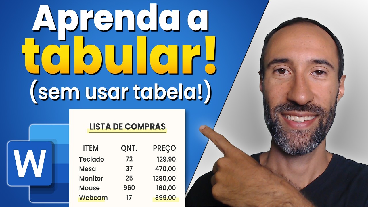 Como inserir TABULAÇÃO no Word do jeito certo!