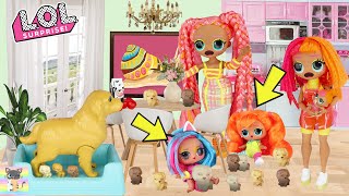 CAN WE KEEP THE DOG PLEASE BIG SISTER - LOL Family Neonlicious Dazzle Neon QT Dreamhouse Adventures!