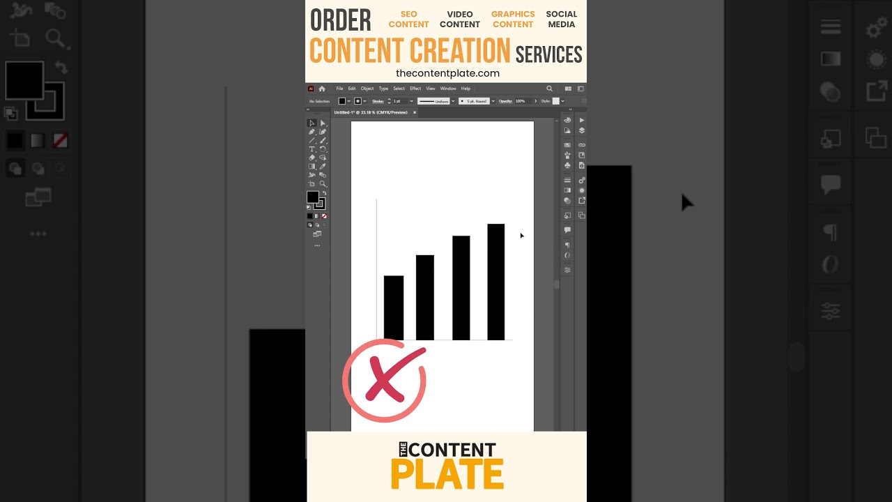 How to Create Easy Graphs on Adobe Illustrator.