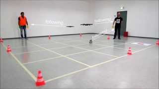 A Heterogenous Robot Swarm Performs Tasks given by Humans using a Gesture Language (Vocabulary)