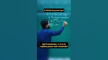 Useful trick for the Unit Digit of the Power Expression