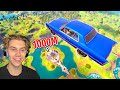 Fortnite Broke Cars in CH 2 Remix... (Flying Car Glitch)