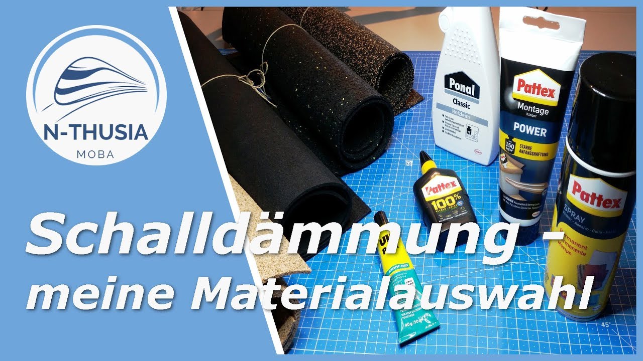 Schalldämmung – Teil 1: meine Materialauswahl | Schreibtisch Modellbahn Spur N
