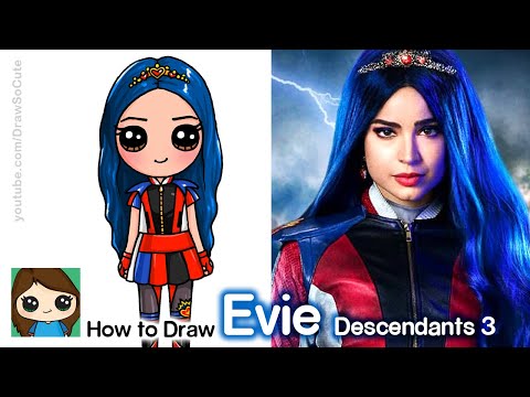 How to Draw Evie | Disney Descendants 3 - YouTube