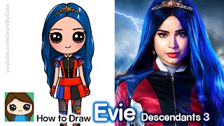 How to Draw Evie | Disney Descendants 3 - YouTube