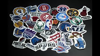 Nba Team Logo Stickers 3M Reflectorized