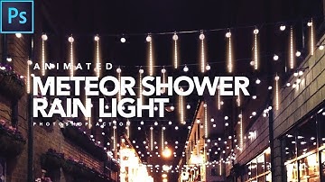How to use -  Animated Meteor Shower Rain Lights Photoshop Action