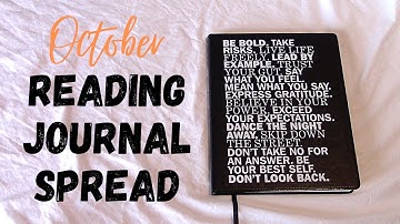 October Reading Journal Set Up & Spread 👻