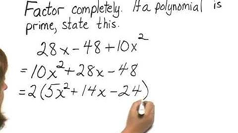 Bittinger Elementary and Intermediate Algebra 7e Chapter Test Prep Ch. 5 Ex. 7
