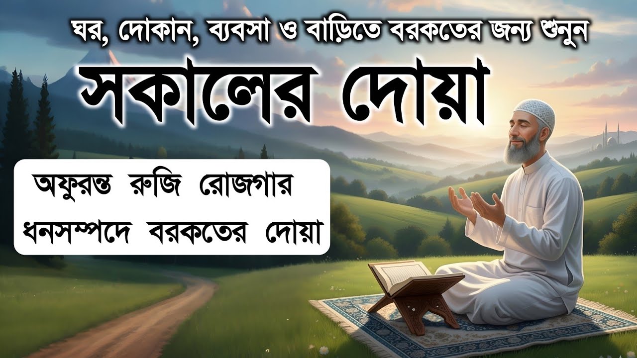 সকালটা শুরু হোক হৃদয় শীতল করা বরকতময় আয়াত দিয়ে। সকালের দোয়া ও জিকির। Morning Dua Full by Alaa Aqel