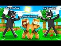 SURVIVING CARTOON CAT and CARTOON DOG with my GIRLFRIEND! (Minecraft)