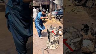 How to Remove a Stubborn Heavy-Duty Gearbox Bearing #shortsfeed #automobile #gearbox #howto