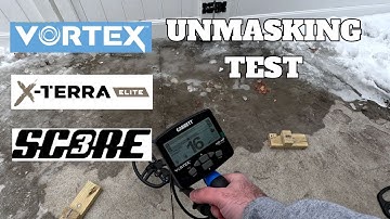 GARRETT VORTEX 2.07 UPDATE VS MINELAB ELITE VS NOKTA TRIPLE SCORE - UNMASKING TEST