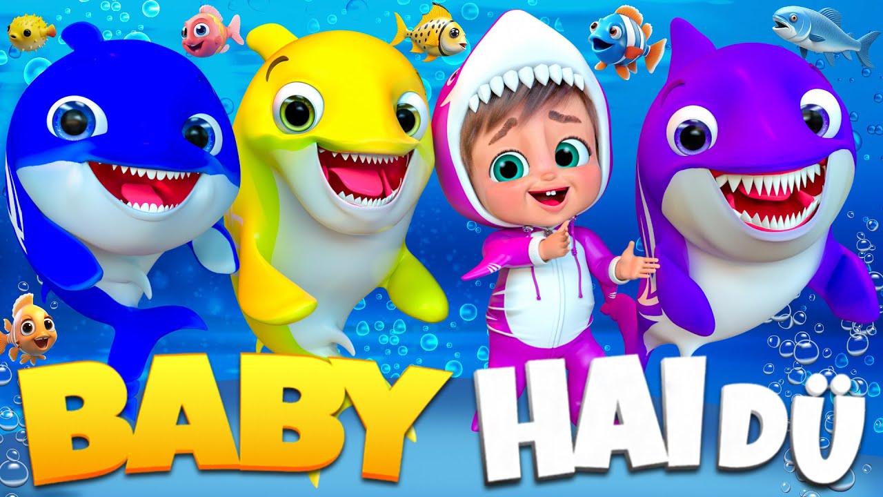 Baby-Hai und die Algen-Band | Kinderreime für Kinder | Super Luca Deutsch #kinderlieder