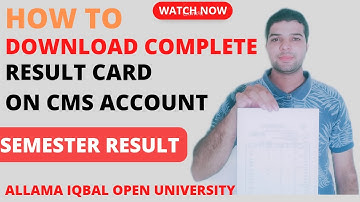 How to download Complete Result card Aiou | Provisional certificate Download | Semester wise result